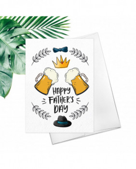 Happy Father's Day You Deserve A Cold Beer Greeting Card Friendship Beer Fathers Day Card Father Bear Dad Card Fathers Day Gift Dad Grandpa