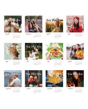 Wall Calendars 12 month personalized calendars Family Photo Printing Custom Photo 2022 Calendar